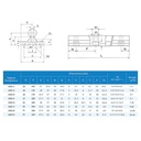 SBR35-6000-h6-C45  Shaft