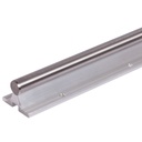 Precision shaft on support Ø12 mm, hardened (HRC 58–62), ground (h6  tolerance),  length 4000 mm