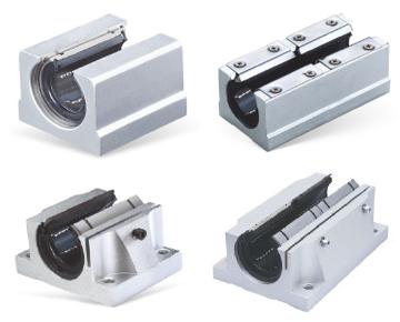 Open housing unit for shaft on support D25 mm